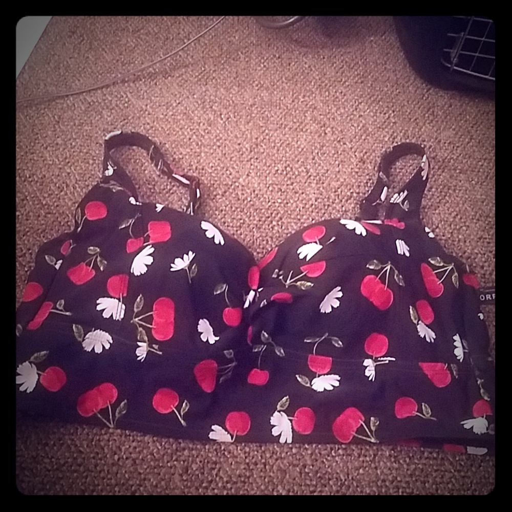 Torrid cherry bikini top